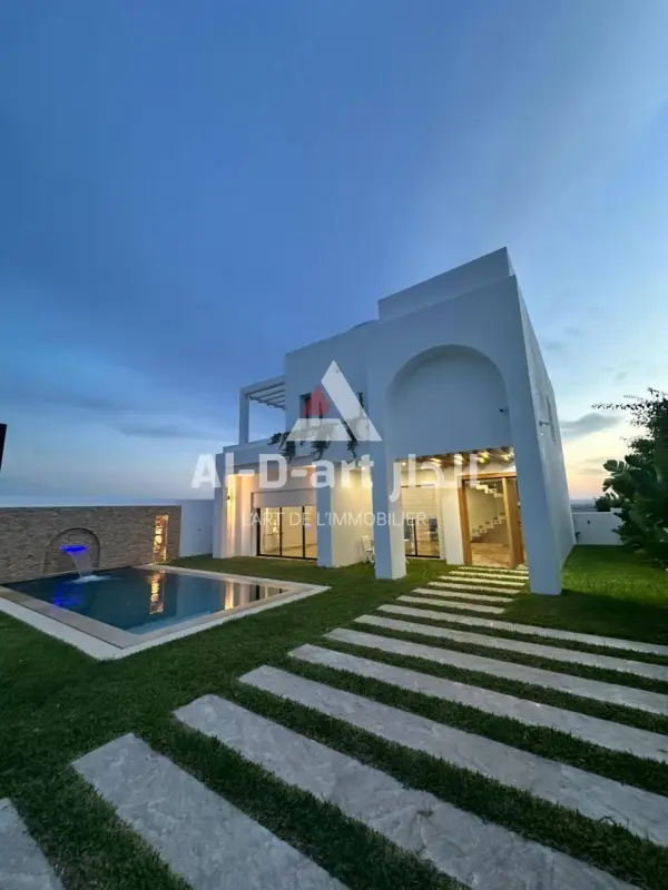 une villa moderne en s+4 avec piscine